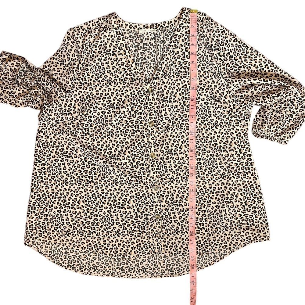 Maurices Leopard Print Button Down Blouse Womens … - image 6